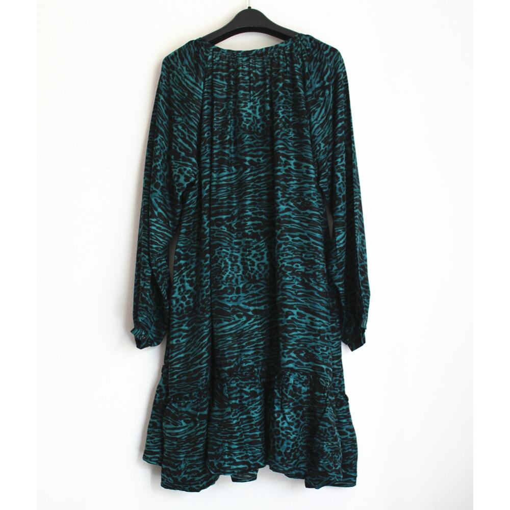 NEW Johnny Was Friday Silk Dress by Calme, Leopard Print, Sz XL - Picture 3 of 8